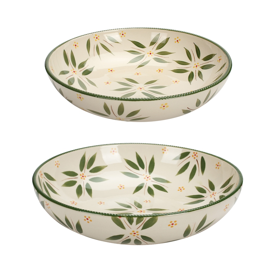 Image 215284_OWGRN.jpg, Product 215-284 / Price $44.99, temp-tations 3-Quart and Four-Quart Shallow Bowl Set from temp-tations on TSC.ca's Kitchen department