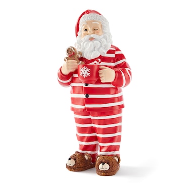 Holiday Memories Cozy Winking Santa Figurine