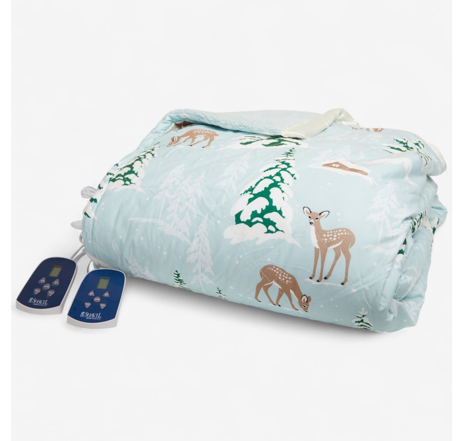 Image 215304_WINWD.jpg, Product 215-304 / Price $139.99 - $219.99, Shavel Micro Flannel and Sherpa Electric Blanket from Shavel on TSC.ca's Home & Garden department