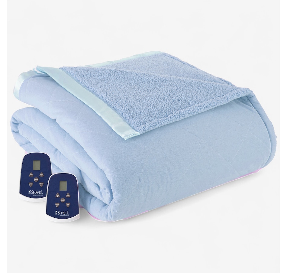 Image 215304_WWD.jpg, Product 215-304 / Price $139.99 - $219.99, Shavel Micro Flannel and Sherpa Electric Blanket from Shavel on TSC.ca's Home & Garden department