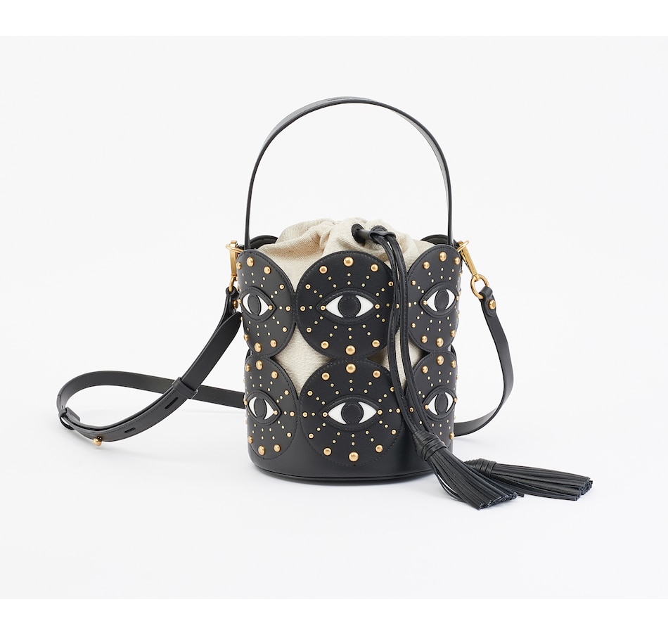 Image 215370_BLK.jpg, Product 215-370 / Price $269.88, Rebecca Minkoff Evil Eye Bucket Bag from Rebecca Minkoff on TSC.ca's Fashion department