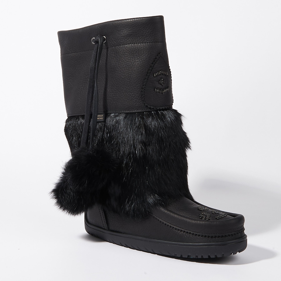 Image 215378_BLK.jpg, Product 215-378 / Price $89.33, Manitobah Mukluks Justine Woods Grain Snowy Owl Mukluk from Manitobah on TSC.ca's Shoes department