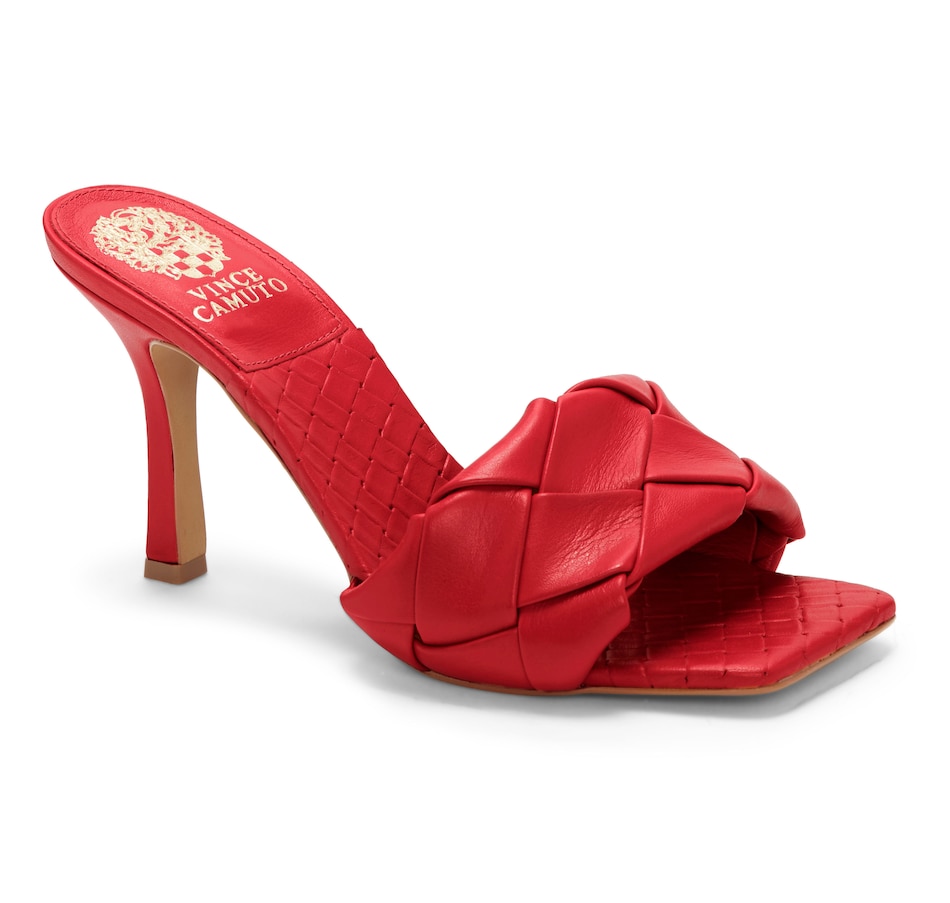 Vince Camuto Women's Footwear Brelanie Woven Strap Dress Mule Heeled Sandal