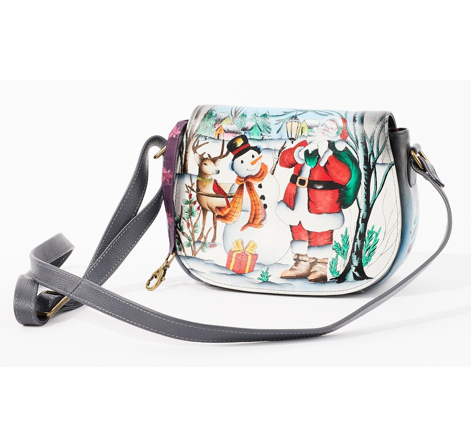 Image 215507_SNTFR.jpg, Product 215-507 / Price $69.33, Anuschka Saddle Flap Over Crossbody from Anuschka Handbags on TSC.ca's Fashion department