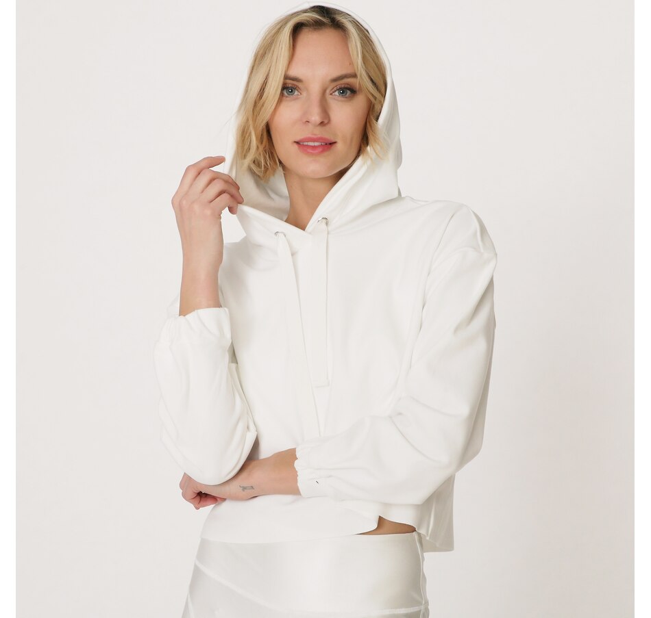 Image 215606_WHT.jpg, Product 215-606 / Price $19.33, Crystal Kobe Cropped Hoodie from Crystal Kobe on TSC.ca's Fashion department
