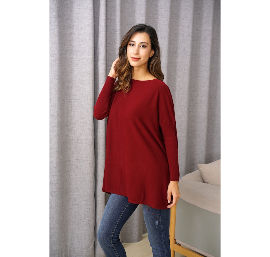 Image 215686_WIN.jpg, Product 215-686 / Price $24.33, Orange Fashion Village Supersoft Boatneck Sweater from Orange Fashion Village on TSC.ca's Fashion department