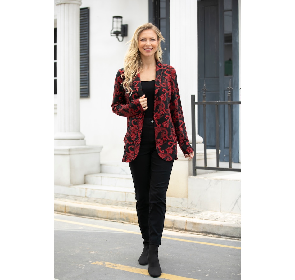 Image 215689_ALTMORE5.jpg, Product 215-689 / Price $14.33, Orange Fashion Village Printed Blazer from Orange Fashion Village on TSC.ca's Fashion department