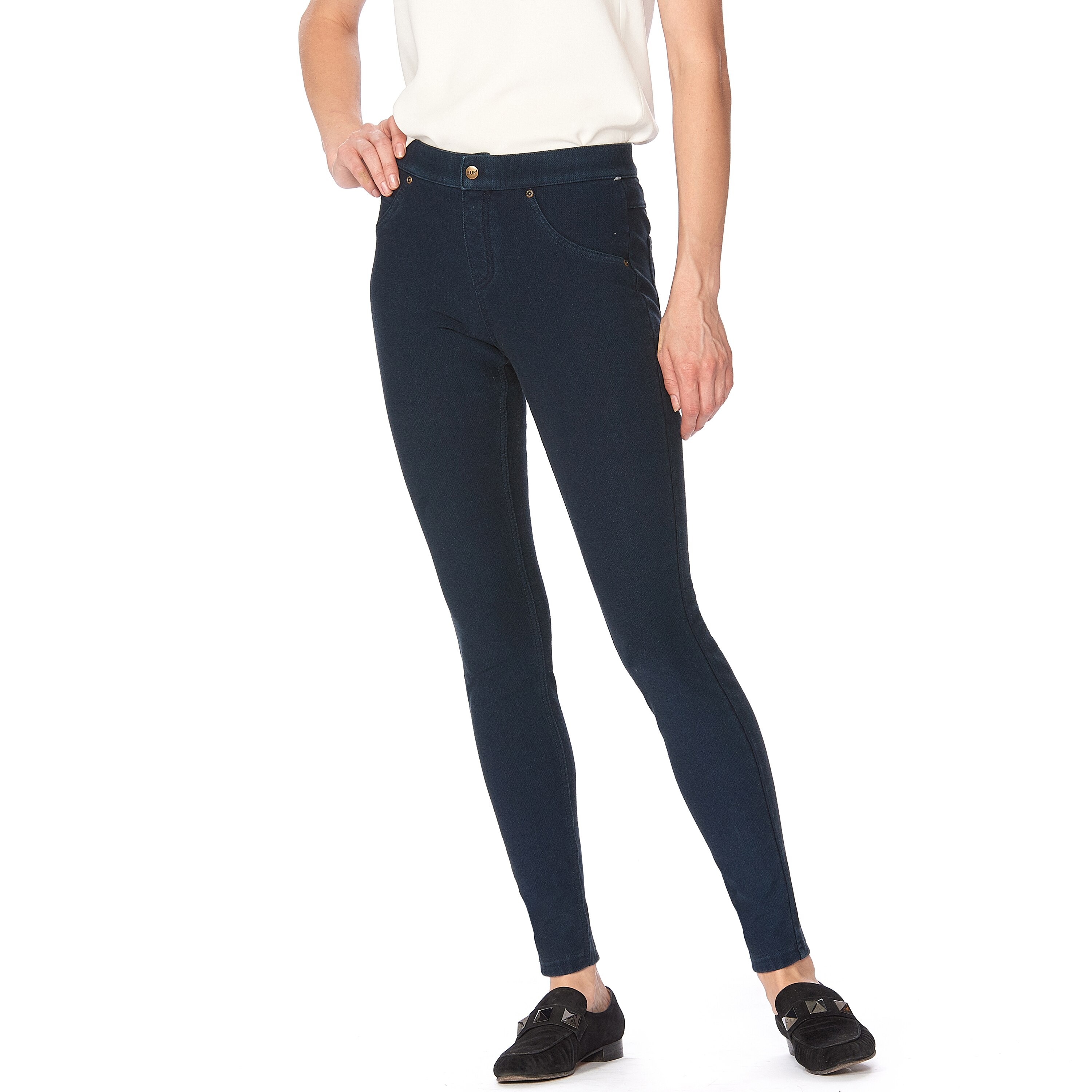 Clothing & Shoes - Bottoms - Leggings - Hue Ultrasoft Fleece Lined Denim  Legging - Online Shopping for Canadians