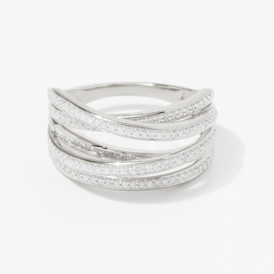 Image 215756_SIL.jpg, Product 215-756 / Price $399.99, Colour of Diamonds Sterling Silver 0.50 ctw White Diamonds Ring from Colours of Diamonds on TSC.ca's Jewellery department