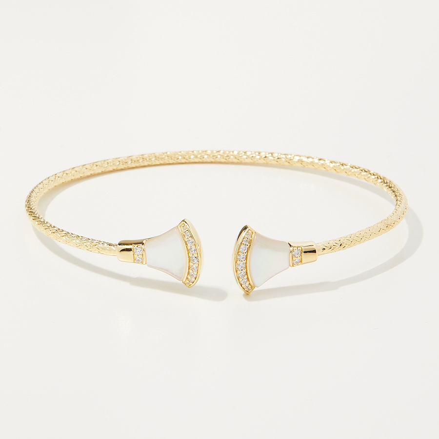 Image 215819_YGPMO.jpg, Product 215-819 / Price $219.99, Charles Garnier Sterling Silver "Fanflare" Gemstone and Cubic Zirconia Cuff from Charles Garnier on TSC.ca's Jewellery department