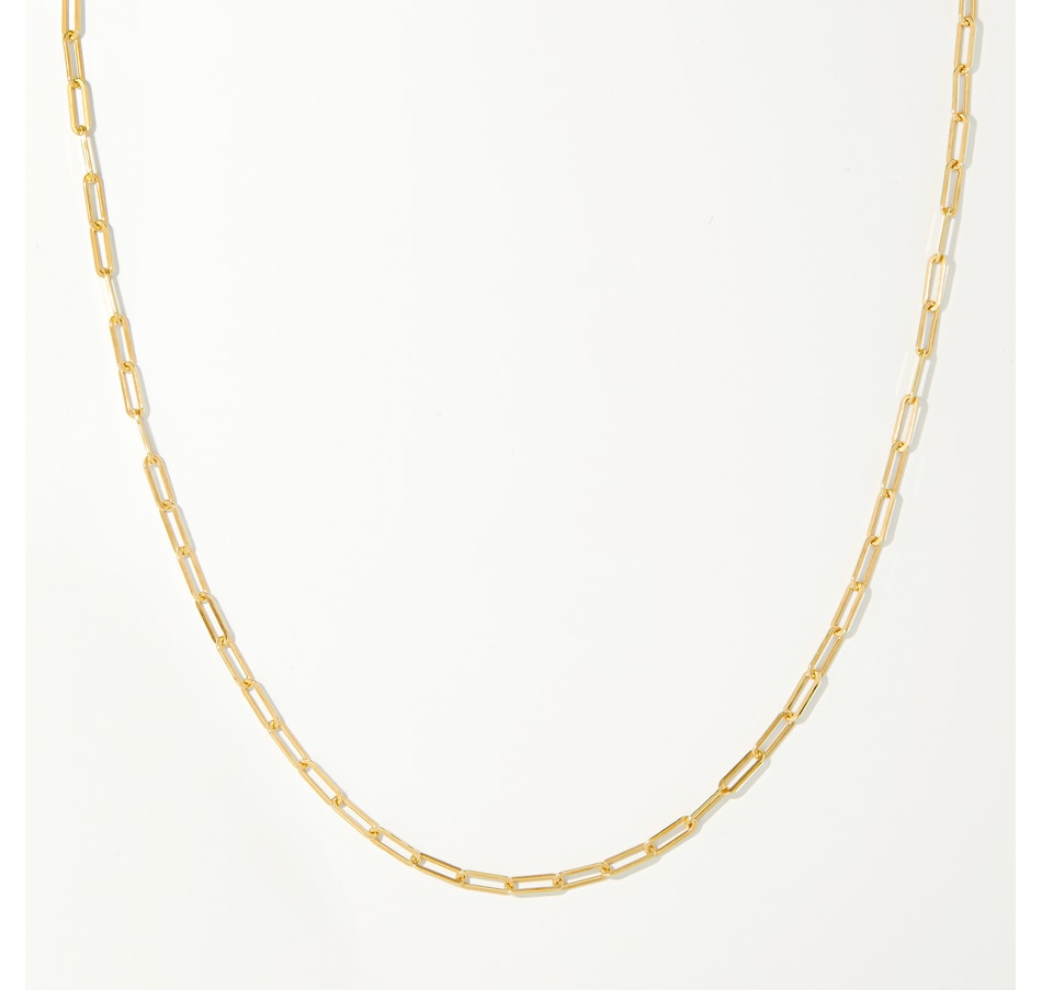 Image 215831.jpg, Product 215-831 / Price $99.99 - $129.99, Charles Garnier Sterling Silver Yellow Gold Plate Paperclip Chain Necklace from Charles Garnier on TSC.ca's Jewellery department