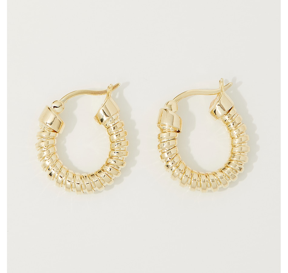Image 215835_ALTMORE1.jpg, Product 215-835 / Price $139.99, Charles Garnier Sterling Silver Tubogus Tube 20mm Hoop Earrings from Charles Garnier on TSC.ca's Jewellery department