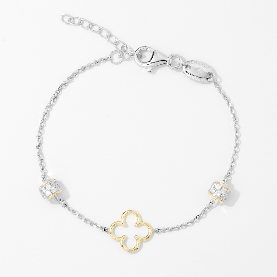 Image 215839.jpg, Product 215-839 / Price $99.99, Charles Garnier Two Tone "Bliss" Station and Rondelle Cubic Zirconia Bracelet from Charles Garnier on TSC.ca's Jewellery department