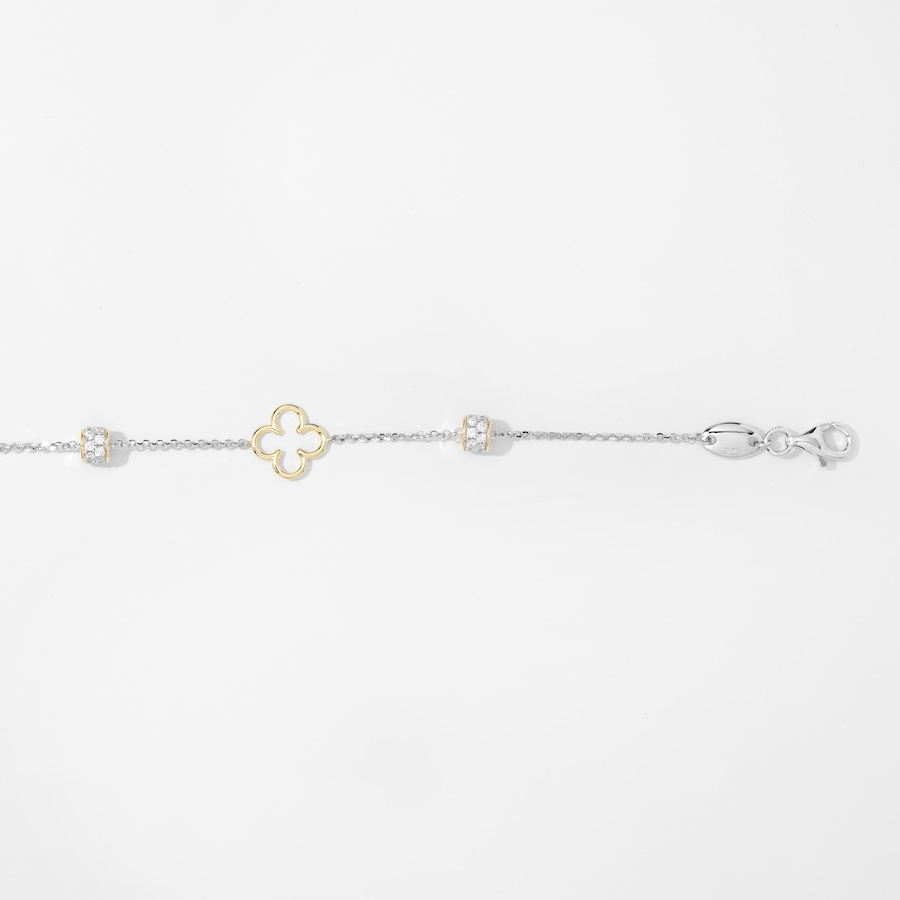Image 215839_ALTMORE1.jpg, Product 215-839 / Price $99.99, Charles Garnier Two Tone "Bliss" Station and Rondelle Cubic Zirconia Bracelet from Charles Garnier on TSC.ca's Jewellery department