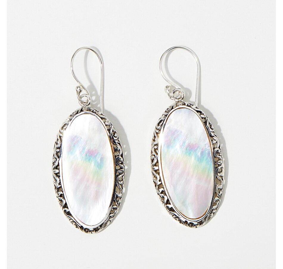 Image 215855_MOP.jpg, Product 215-855 / Price $49.88, Samuel B. Collection Sterling Silver Balinese Border Earrings from Samuel B. Collection on TSC.ca's Jewellery department