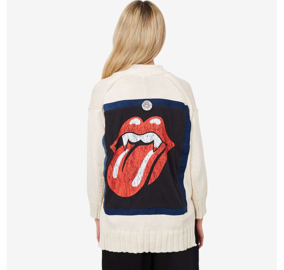 Image 215880_STYL1.jpg, Product 215-880 / Price $195.99, Shannon Passero Rockstar Cardigan The Rolling Stones from Shannon Passero on TSC.ca's Fashion department