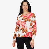 Red Coral True Knit Printed Sweater