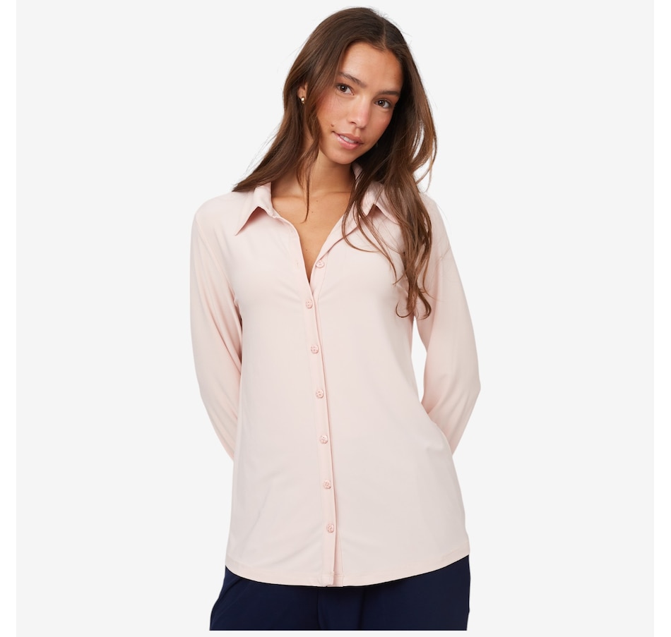 Image 216143_RSE.jpg, Product 216-143 / Price $29.33, Kim & Co. Deluxe Brazil Knit Attitude Shirt from Kim & Co. on TSC.ca's Fashion department