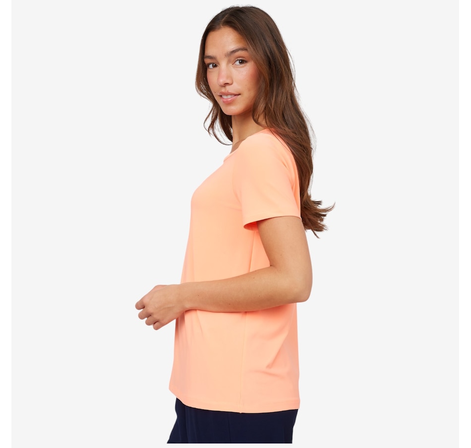 Image 216144_ALTMORE1.jpg, Product 216-144 / Price $17.33, Kim & Co. Deluxe Brazil Knit Short Sleeve Conny Top from Kim & Co. on TSC.ca's Fashion department