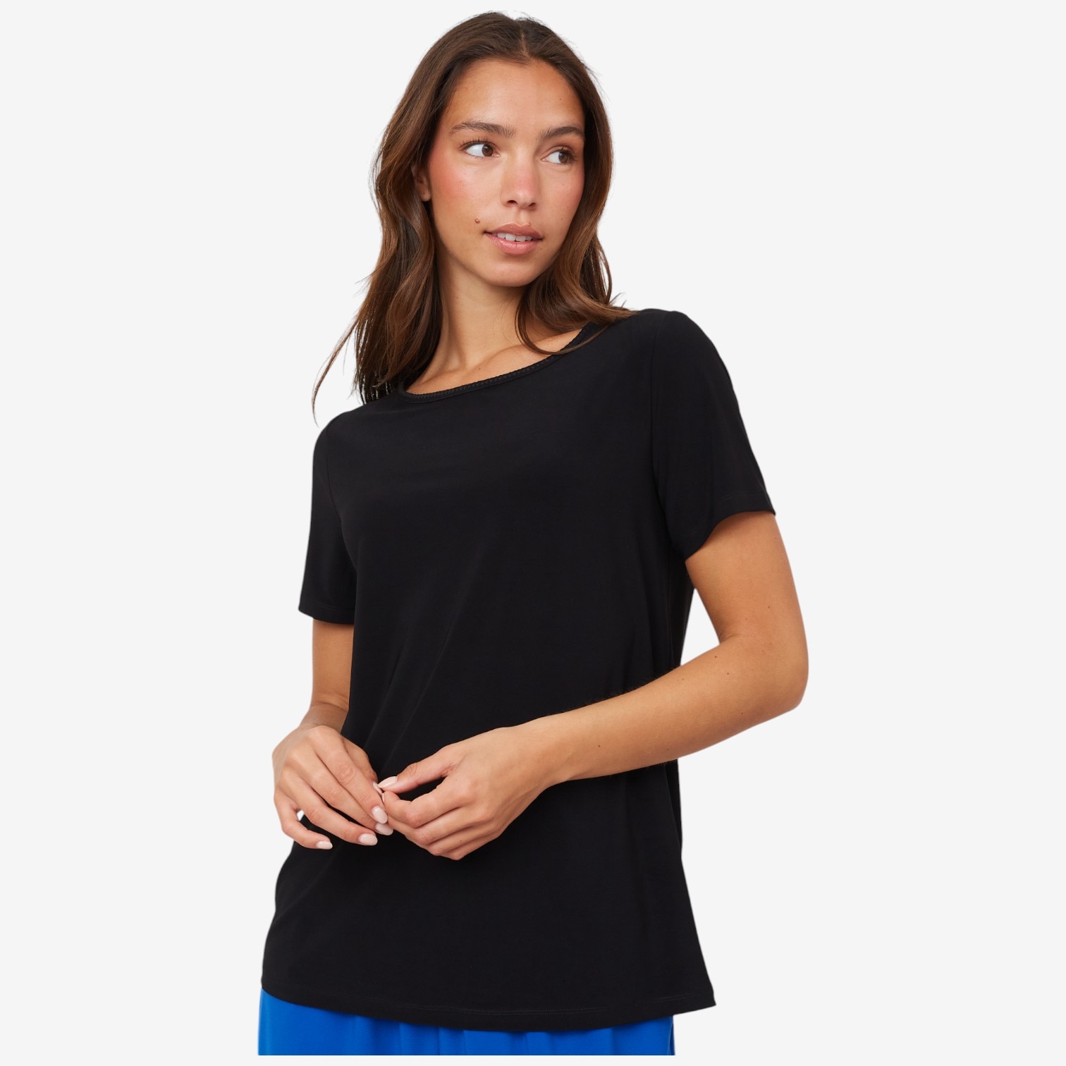 Kim & Co. Deluxe Brazil Knit Short Sleeve Conny Top - TSC.ca