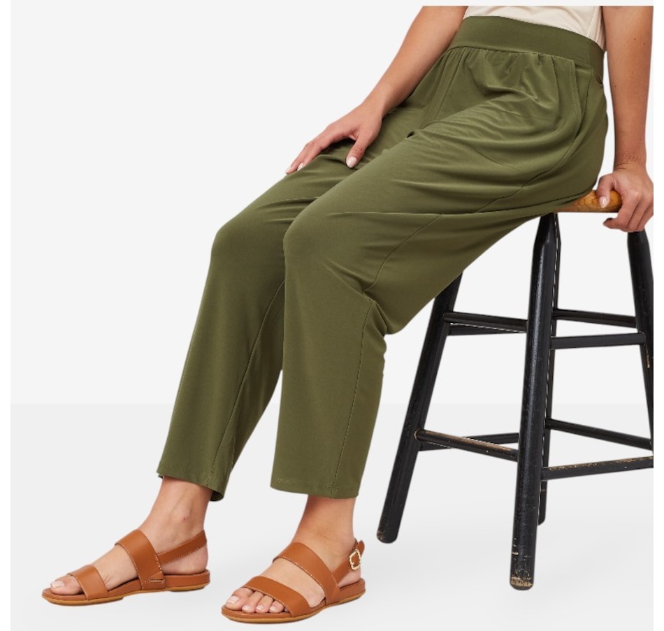 Image 216152_DEEOE.jpg, Product 216-152 / Price $22.33, Kim & Co. Deluxe Brazil Knit Jersey Ankle Wellness Trouser from Kim & Co. on TSC.ca's Fashion department