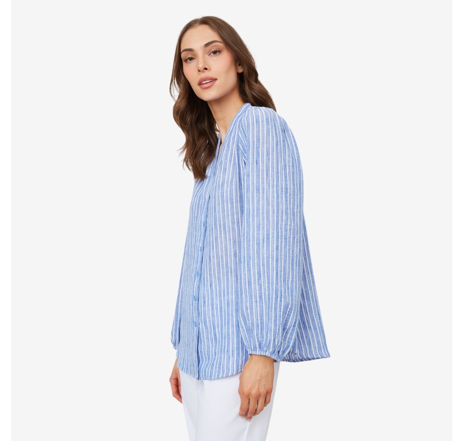 Image 216154_ALTMORE1.jpg, Product 216-154 / Price $24.33, Kim & Co. Striped Claudine Blouse from Kim & Co. on TSC.ca's Fashion department