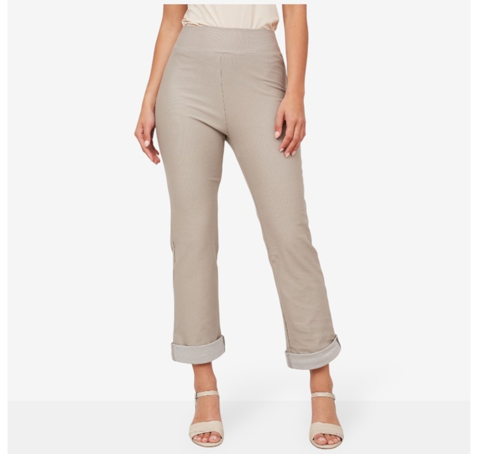 Image 216160_STN.jpg, Product 216-160 / Price $34.88, Kim & Co. Deluxe Denim Show Off Ankle Length Narrow Leg Cuffed Trouser from Kim & Co. on TSC.ca's Fashion department
