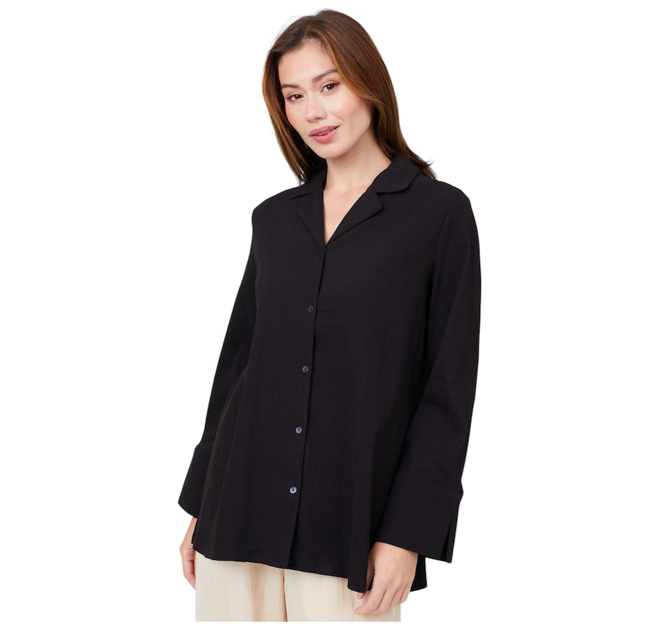 Image 216175_BLK.jpg, Product 216-175 / Price $59.90, Wynne Style Textured Stretch Shirt from Wynnelayers on TSC.ca's Fashion department
