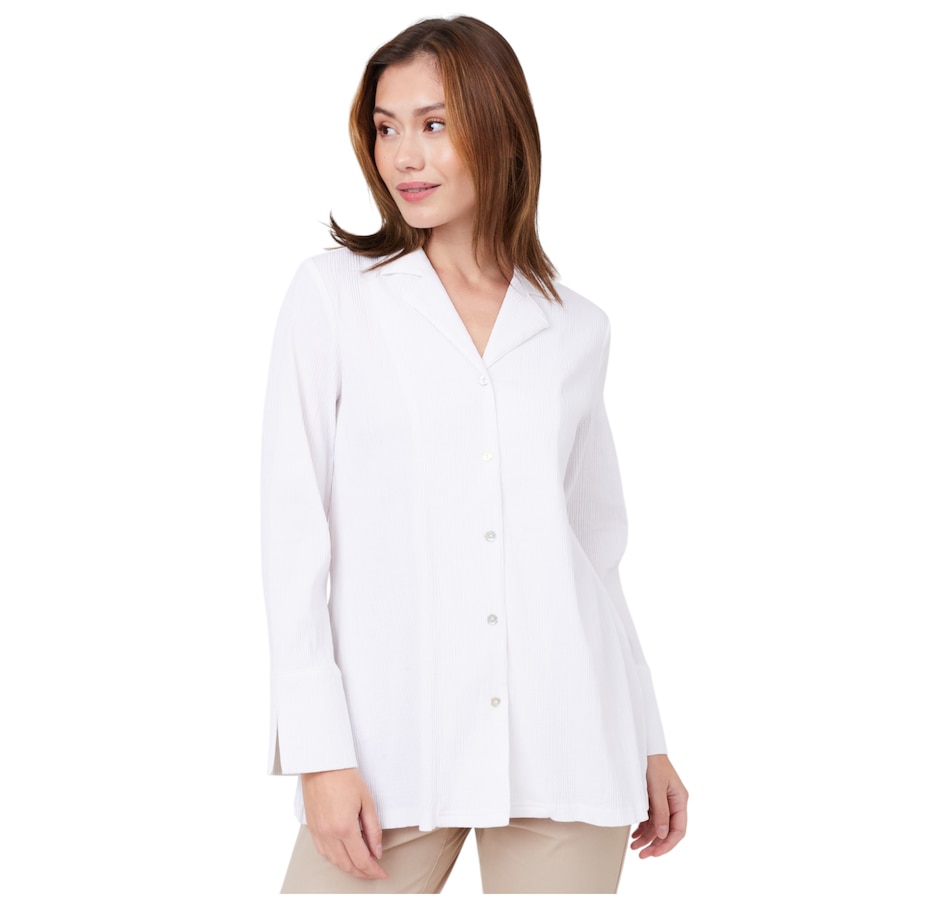 Image 216175_WHT.jpg, Product 216-175 / Price $59.90, Wynne Style Textured Stretch Shirt from Wynnelayers on TSC.ca's Fashion department