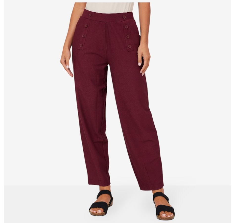 Image 216180_BGDY.jpg, Product 216-180 / Price $64.88, Wynne Style Essential Knit Crepe Pant from Wynnelayers on TSC.ca's Fashion department