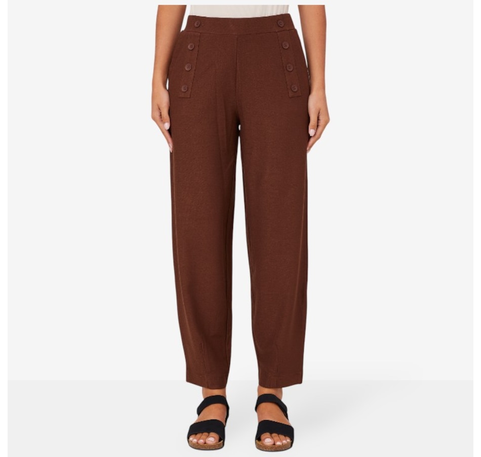 Image 216180_CHO.jpg, Product 216-180 / Price $64.88, Wynne Style Essential Knit Crepe Pant from Wynnelayers on TSC.ca's Fashion department
