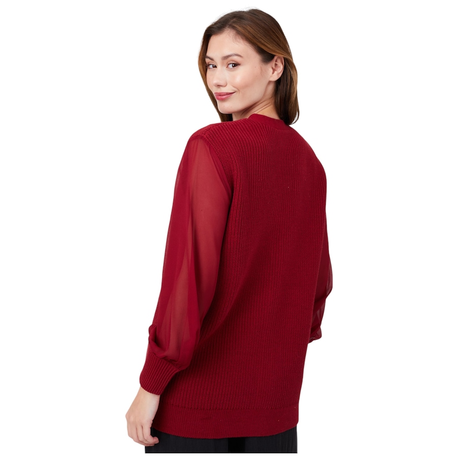 Image 216183_ALTMORE3.jpg, Product 216-183 / Price $74.88, Wynne Style Cardigan with Mixed Media from Wynnelayers on TSC.ca's Fashion department