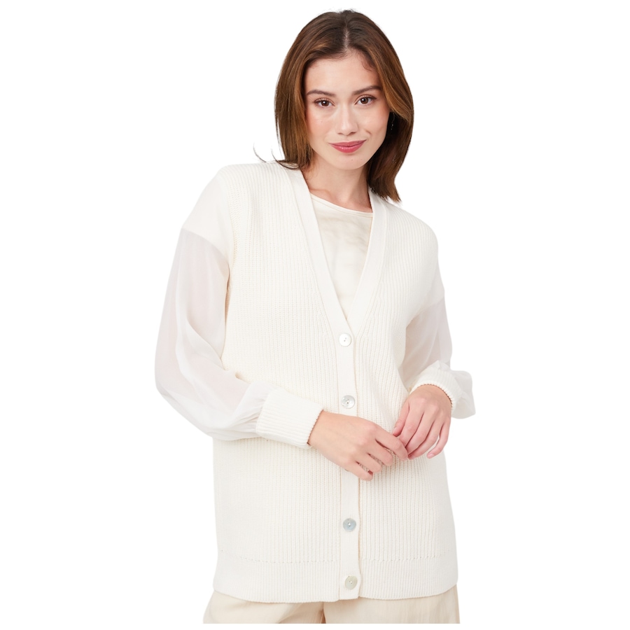Image 216183_CRM.jpg, Product 216-183 / Price $74.88, Wynne Style Cardigan with Mixed Media from Wynnelayers on TSC.ca's Fashion department
