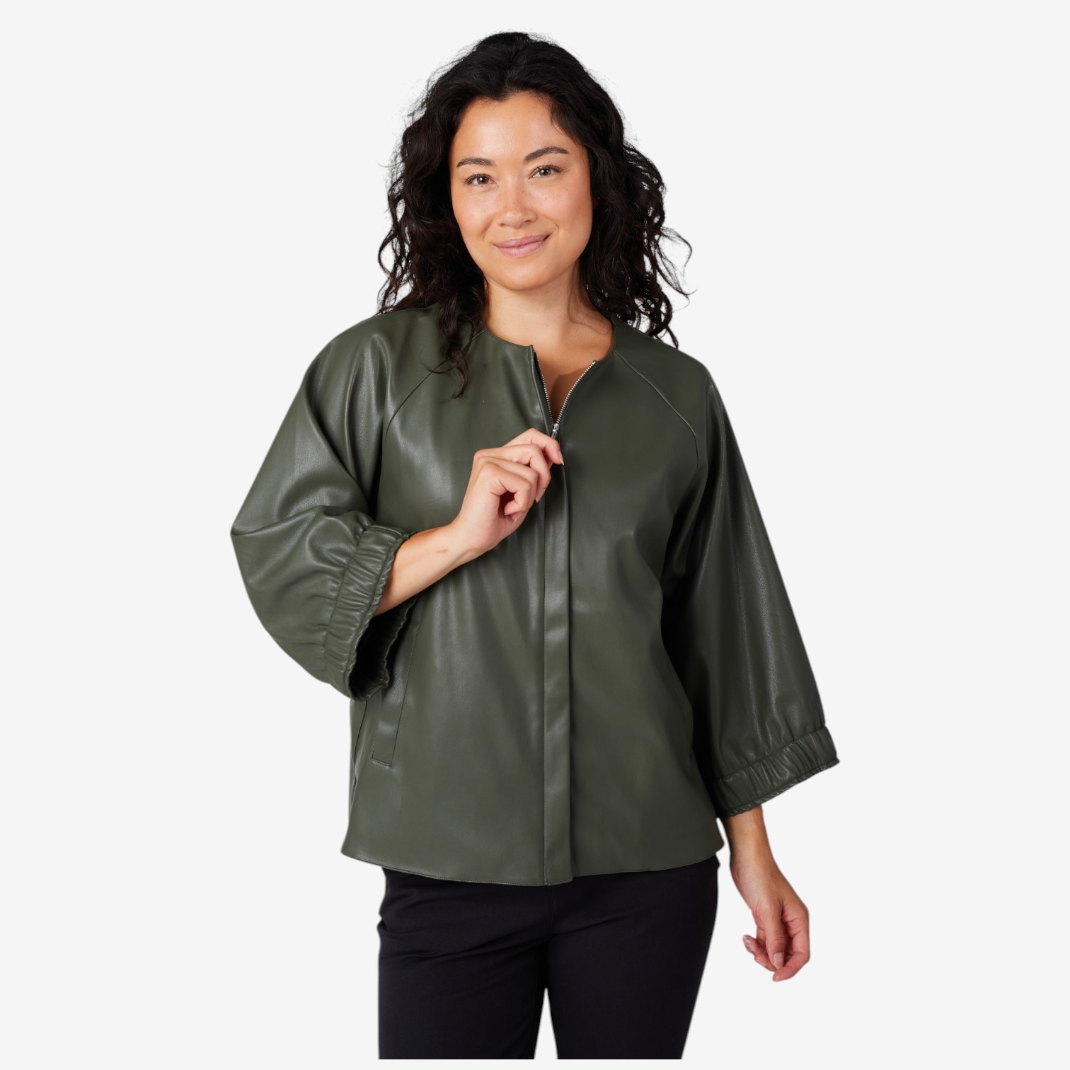 Wynne Style Faux Leather Jacket - TSC.ca
