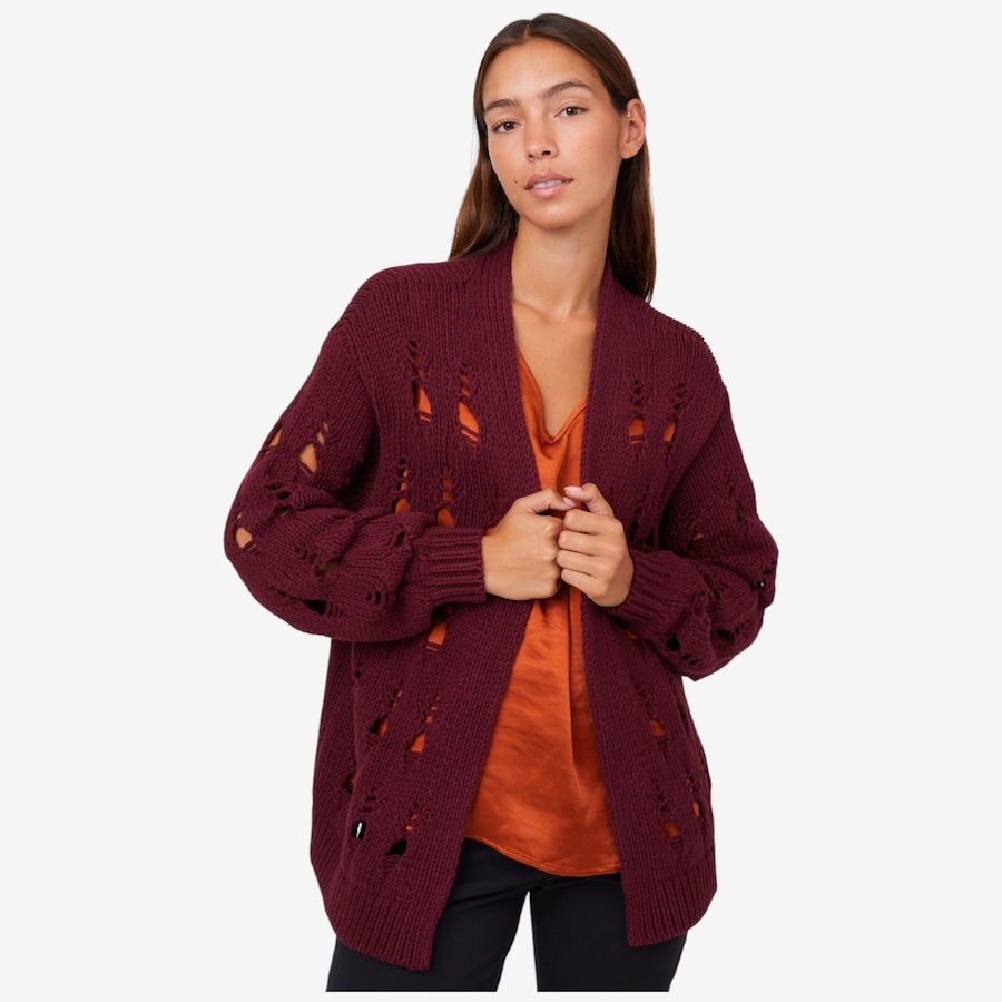 Image 216194_BGDY.jpg, Product 216-194 / Price $79.88, Wynne Style Open Stitch Cotton Blend Cardigan from Wynnelayers on TSC.ca's Fashion department