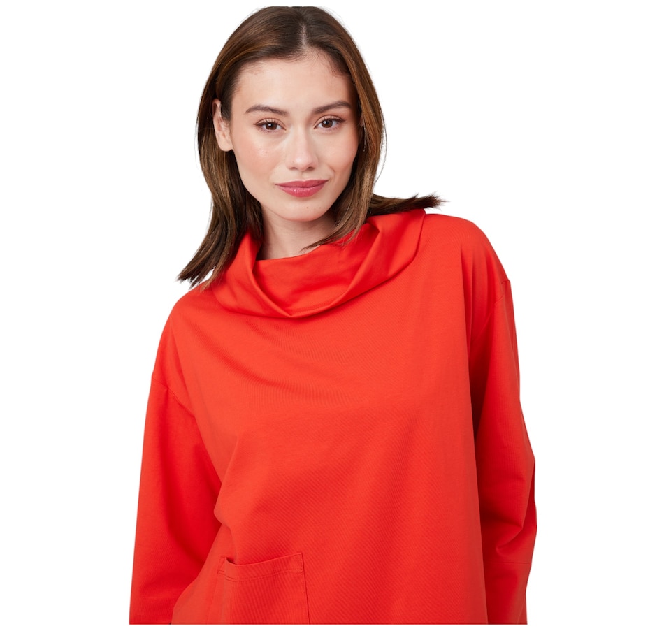 Image 216196_ALTMORE1.jpg, Product 216-196 / Price $59.90, Wynne Style Cotton Span Cowl Neck with Pocket from Wynnelayers on TSC.ca's Fashion department