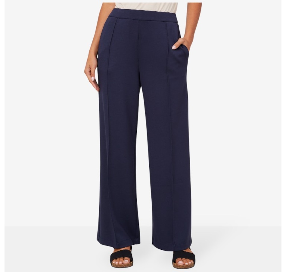 Image 216199_NVY.jpg, Product 216-199 / Price $54.88, Wynne Style Cloud Knit Pant with Seaming Detail from Wynnelayers on TSC.ca's Fashion department