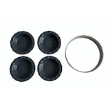 Curtis Stone Set of 4 Pie Pans with Cutter