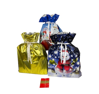 Holiday Memories Super -Jumbo Gift Bag and Tag Set (set of 6)