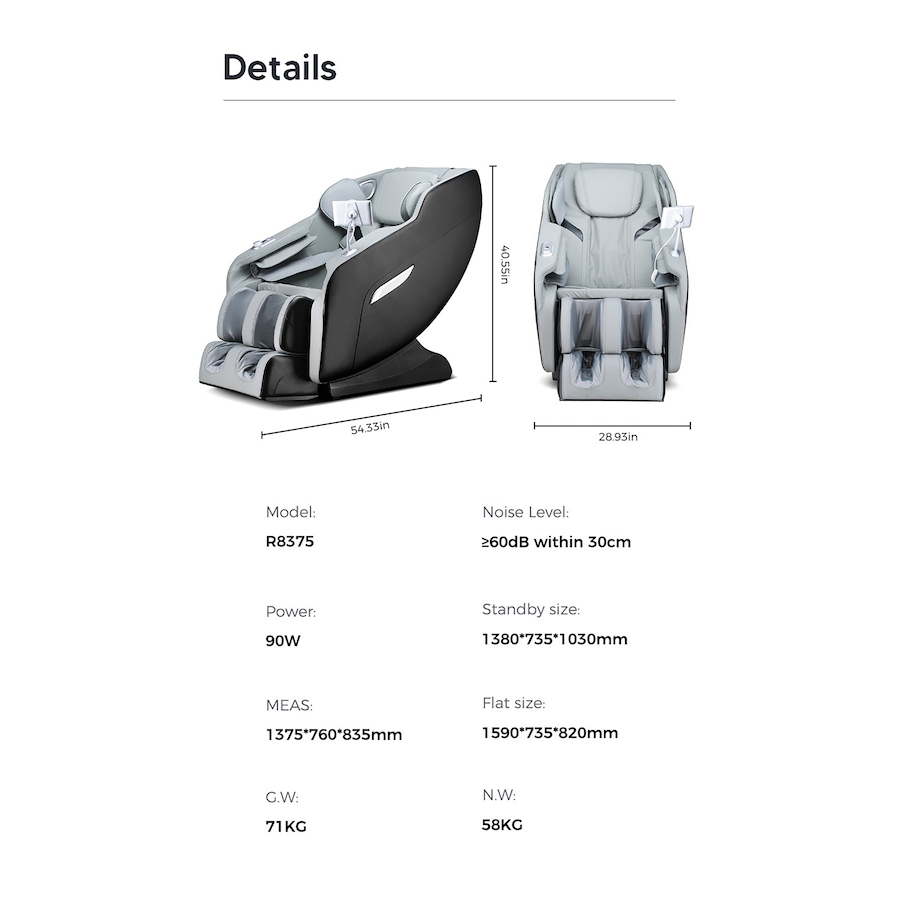 Image 216232_ALTMORE14.jpg, Product 216-232 / Price $999.99, Tony Little 2D Massage Chair by LifeSmart from Tony Little on TSC.ca's Health & Fitness department
