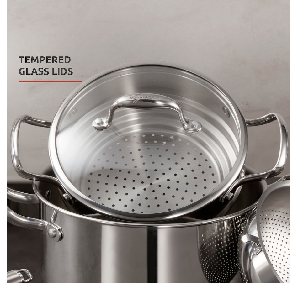 Image 216632_ALTMORE5.jpg, Product 216-632 / Price $399.99, Lagostina 15-Piece Stainless Steel Ambiente Cookware set from Lagostina on TSC.ca's Kitchen department