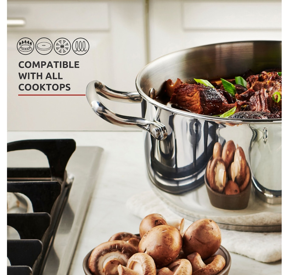 Image 216632_ALTMORE8.jpg, Product 216-632 / Price $399.99, Lagostina 15-Piece Stainless Steel Ambiente Cookware set from Lagostina on TSC.ca's Kitchen department