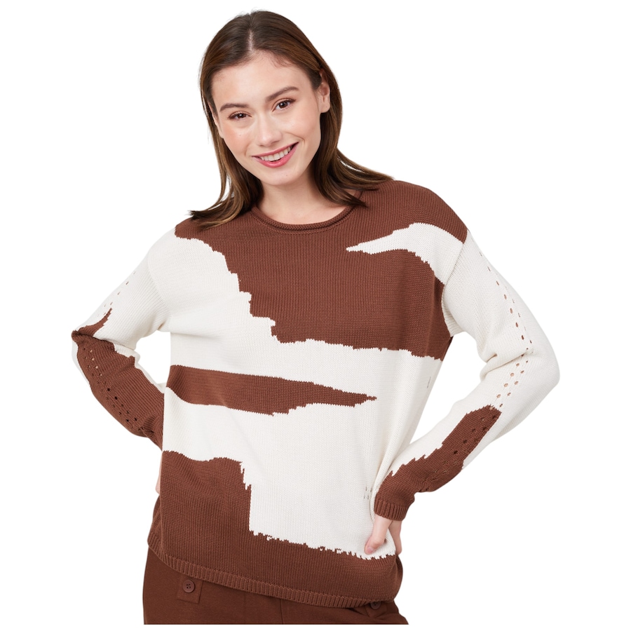 Image 216671_CHO.jpg, Product 216-671 / Price $39.33, Wynne Style Cotton Blend Intarsia Sweater from Wynnelayers on TSC.ca's Fashion department