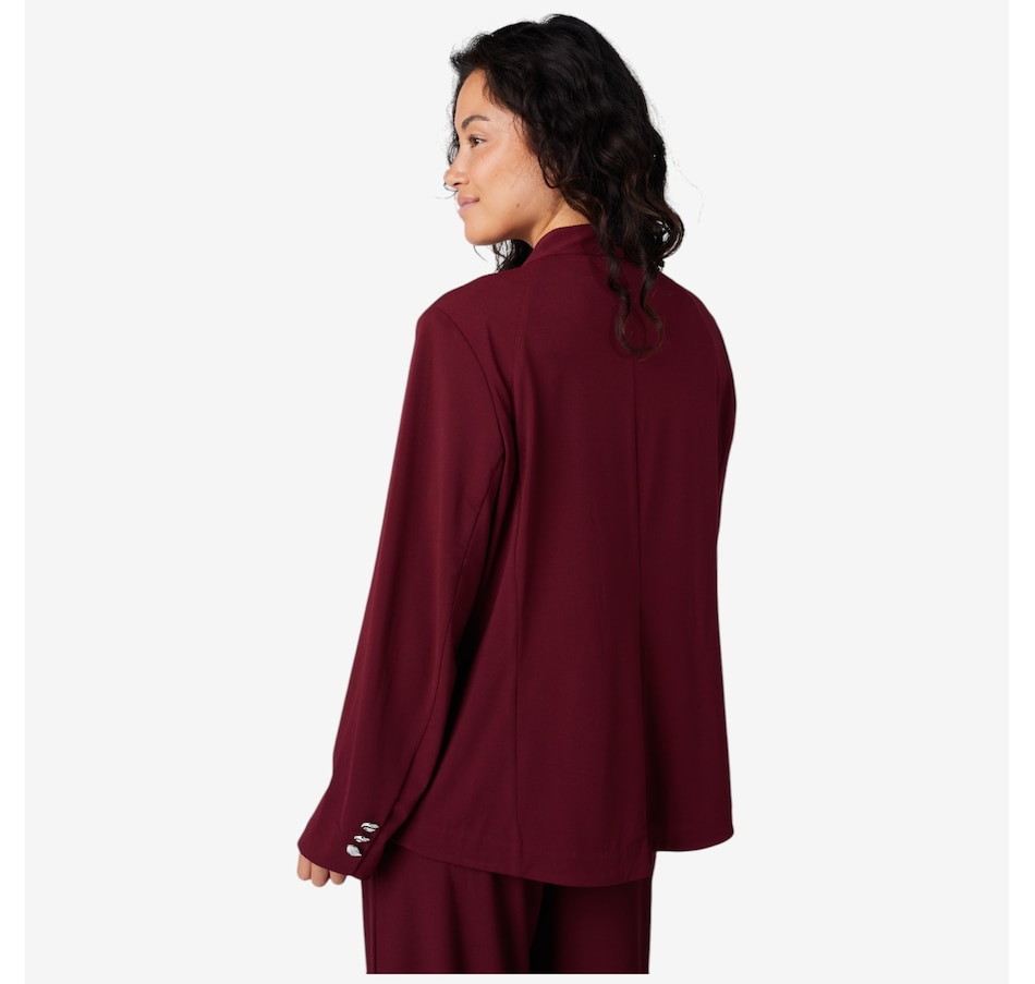 Image 216672_ALTMORE3.jpg, Product 216-672 / Price $79.88, Wynne Style Luxe Crepe Jacket with Metal Button from Wynnelayers on TSC.ca's Fashion department