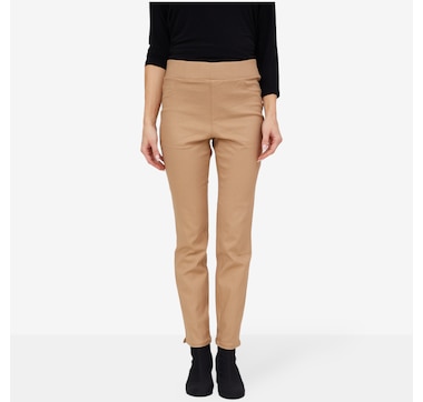 Nina Leonard Foiled Millennium Pant with Faux Front Pockets