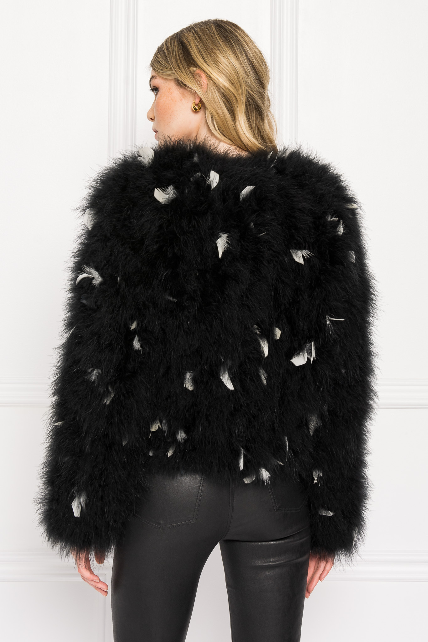 lamarque feather jacket