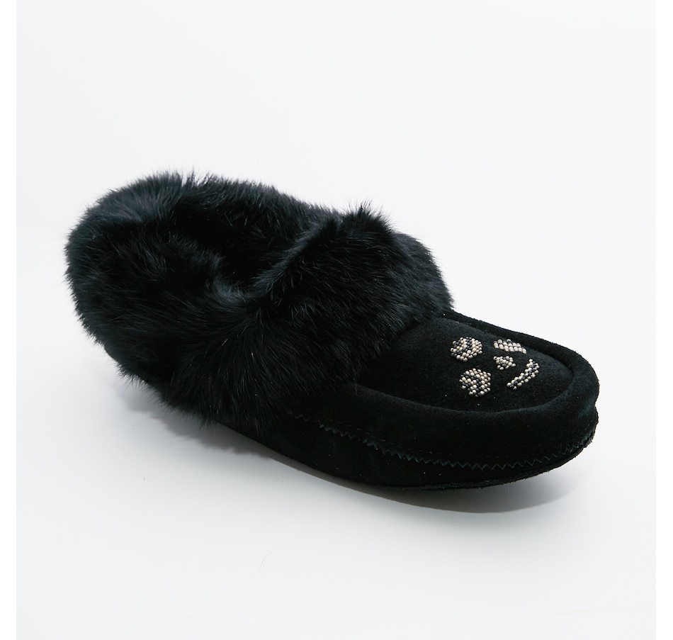 Image 216742_BLK.jpg, Product 216-742 / Price $99.99, Manitobah Mukluks Justine Woods Men's Slippers from Manitobah Mukluks on TSC.ca's Clothing & Shoes department