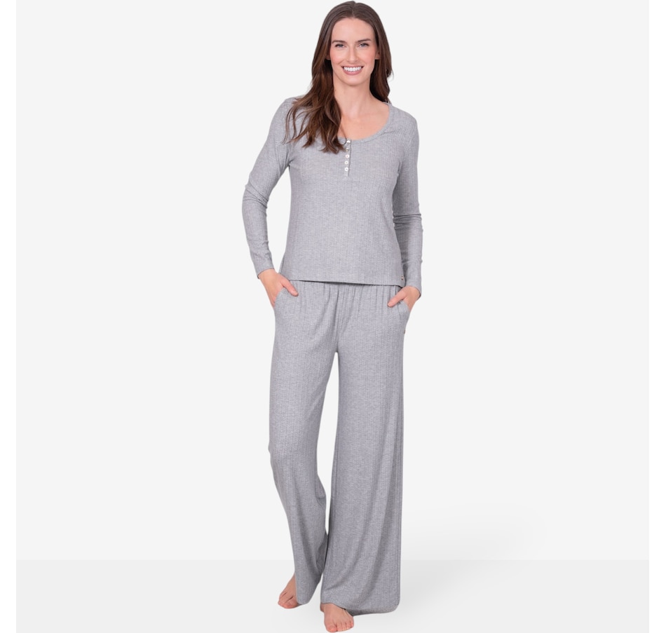 Image 216818_GYM.jpg, Product 216-818 / Price $118.00, Latte Love Long Sleeve Top and Wide Leg Pant from LATTELOVE on TSC.ca's Fashion department