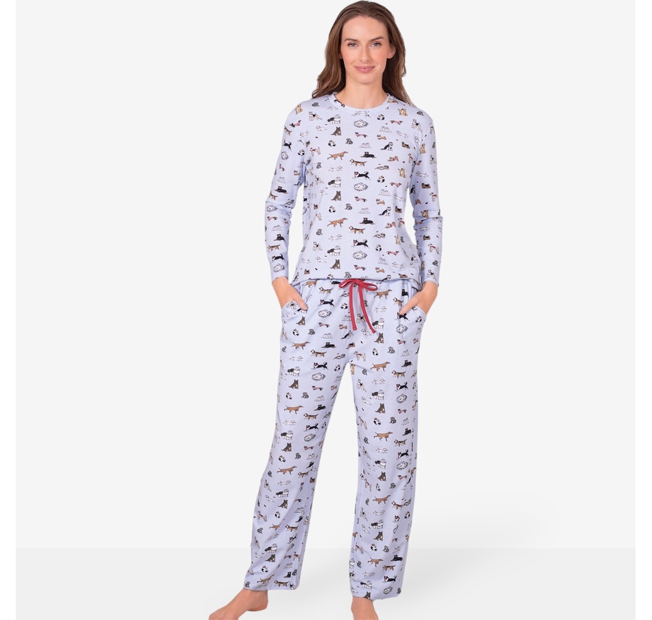 Image 216822_BLDOG.jpg, Product 216-822 / Price $108.00, Latte Love Long Sleeve Tee and PJ Pant Gift Set from LATTELOVE on TSC.ca's Fashion department
