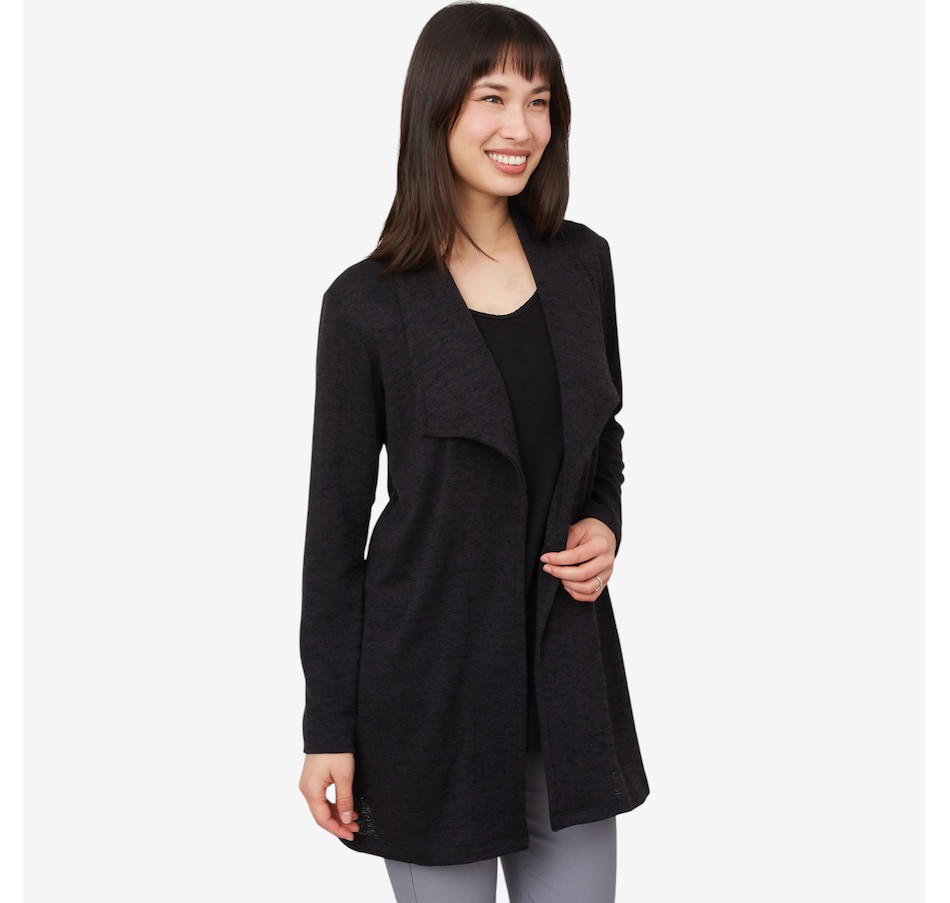 Image 216825_BLK.jpg, Product 216-825 / Price $79.99, Mr. Max Ultra Soft Laurent Knit Long Cardigan from Mr. Max on TSC.ca's Clothing & Shoes department